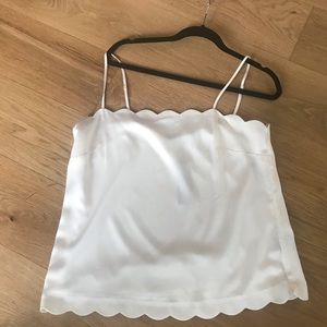 Banana republic scallop tank